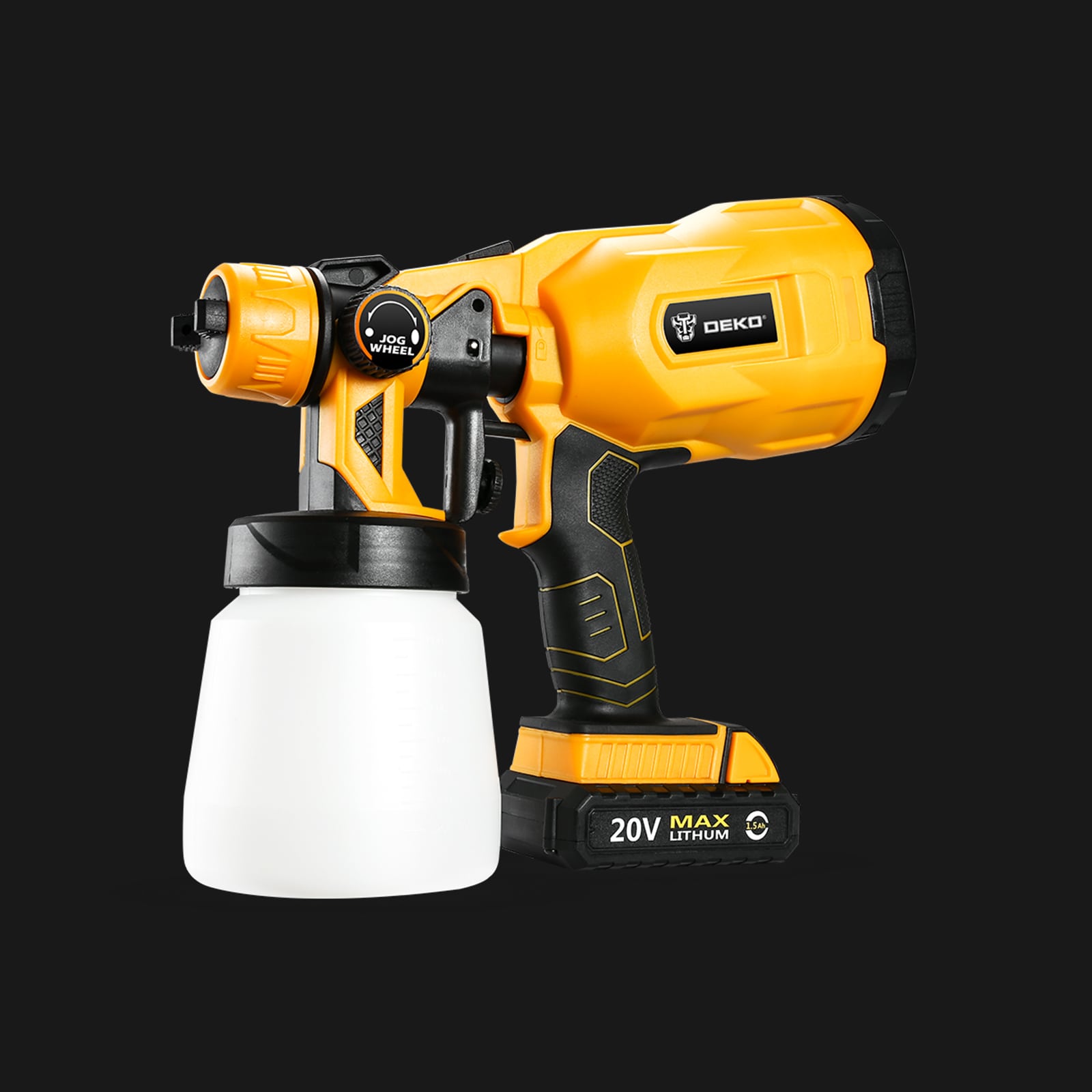 Cordless Paint Sprayer, Seesii HVLP Electric Portable Paint Spray Gun  Battery Powered Brushless with 3 Spray Patterns Ideal for Home Interior  Exterior